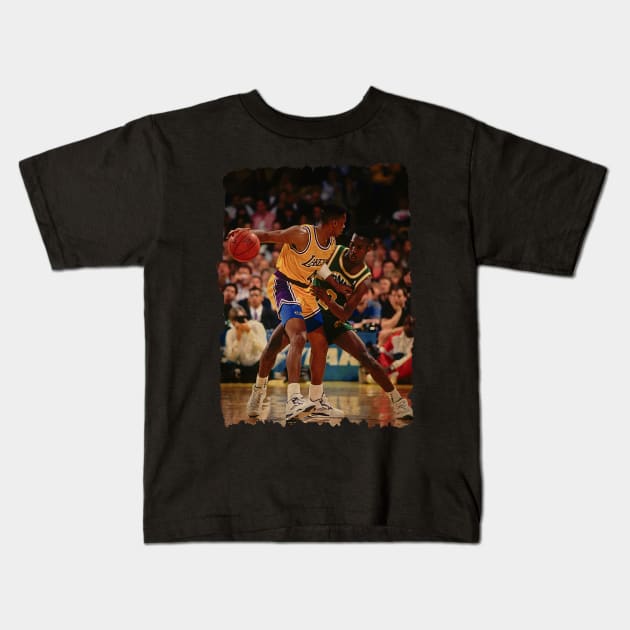 Byron Scott vs Gary Payton Vintage Kids T-Shirt by CAH BLUSUKAN